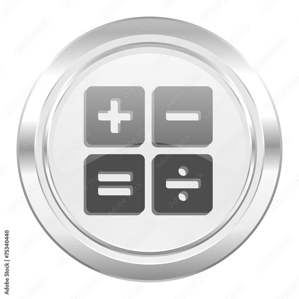 calculator metallic icon calc sign calculator metallic icon calc sign