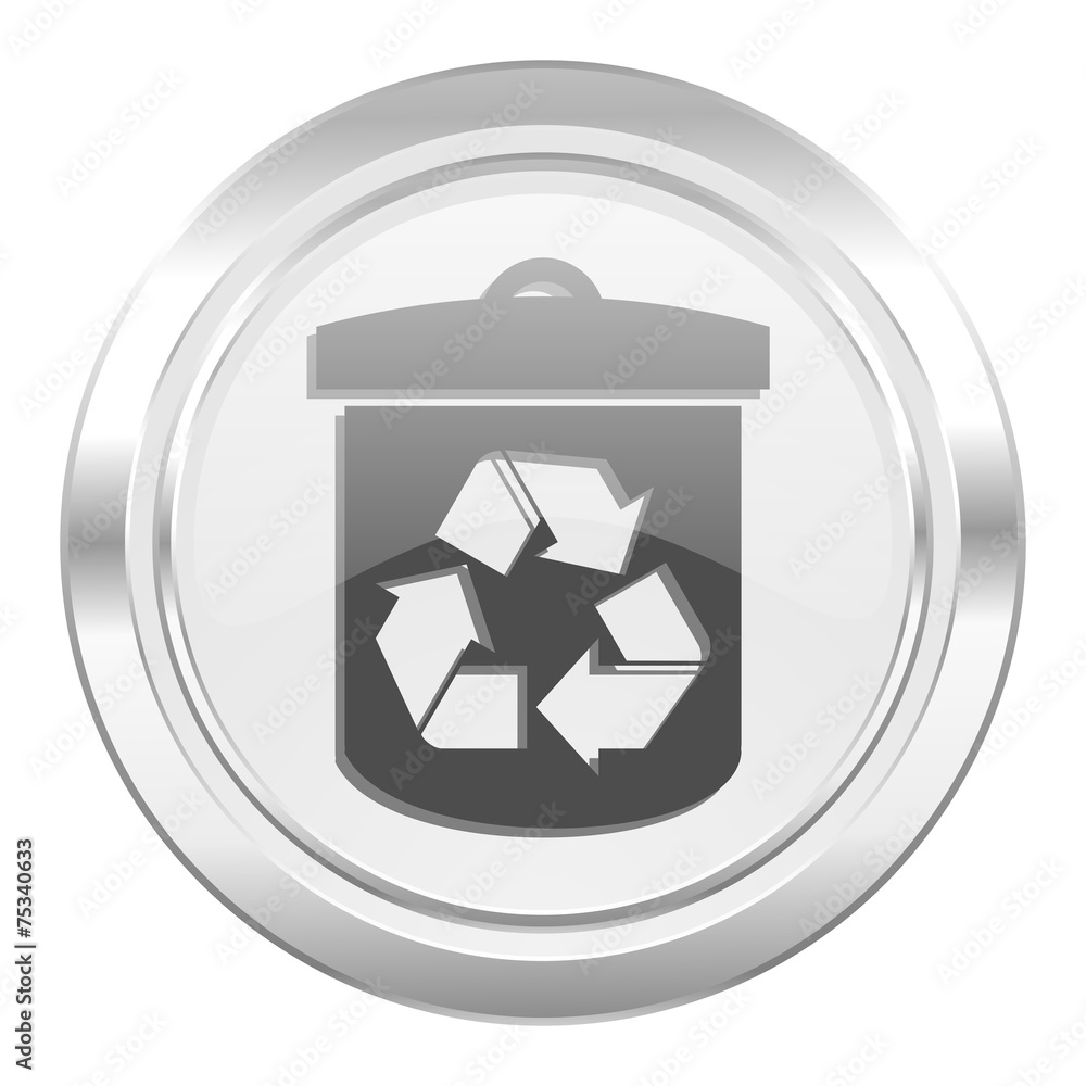 recycle metallic icon recycling sign recycle metallic icon recycling sign