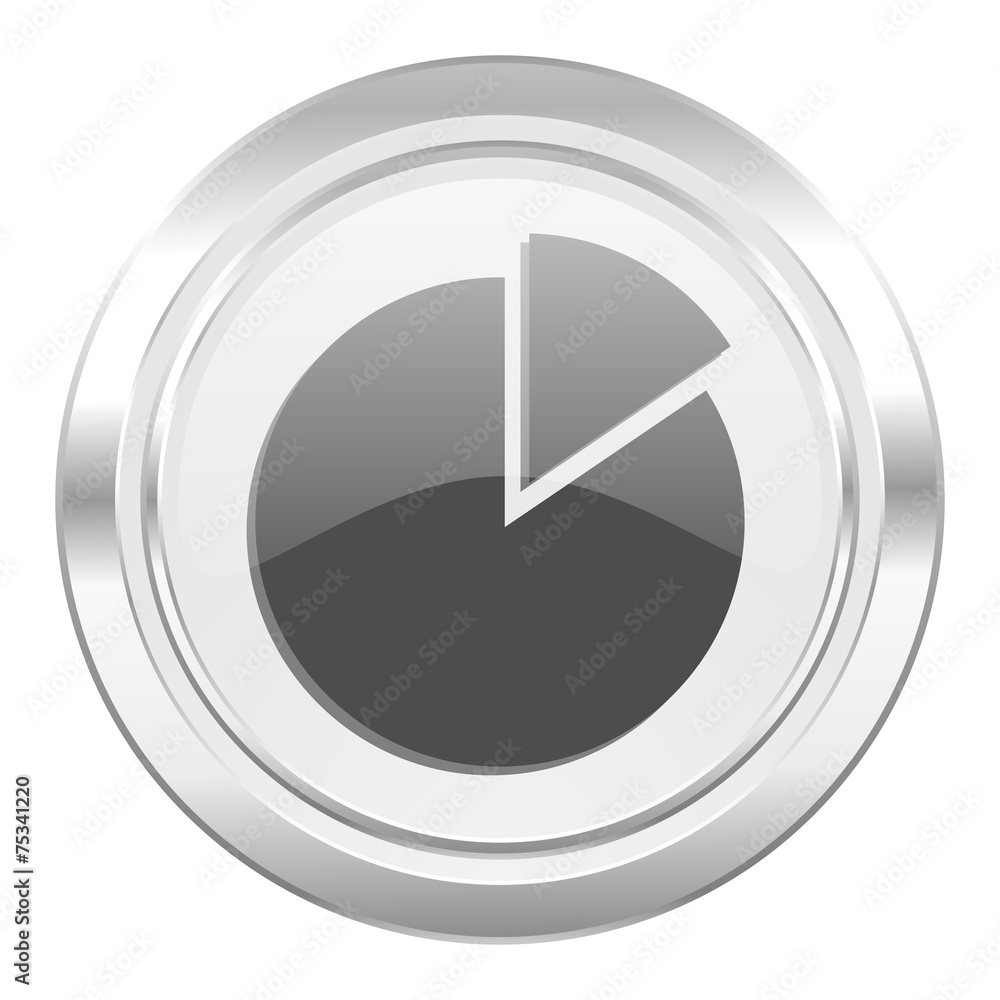 chart metallic icon chart metallic icon