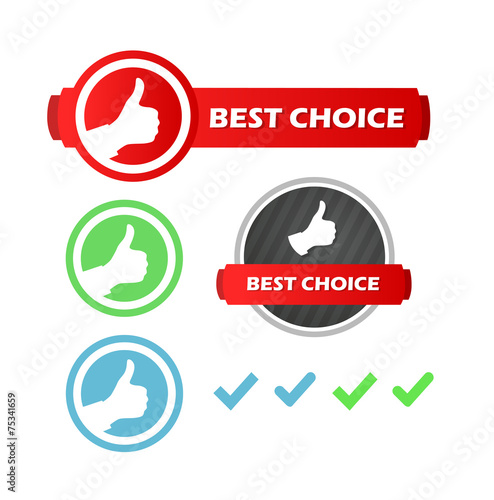 Best Choice, Set of Icons