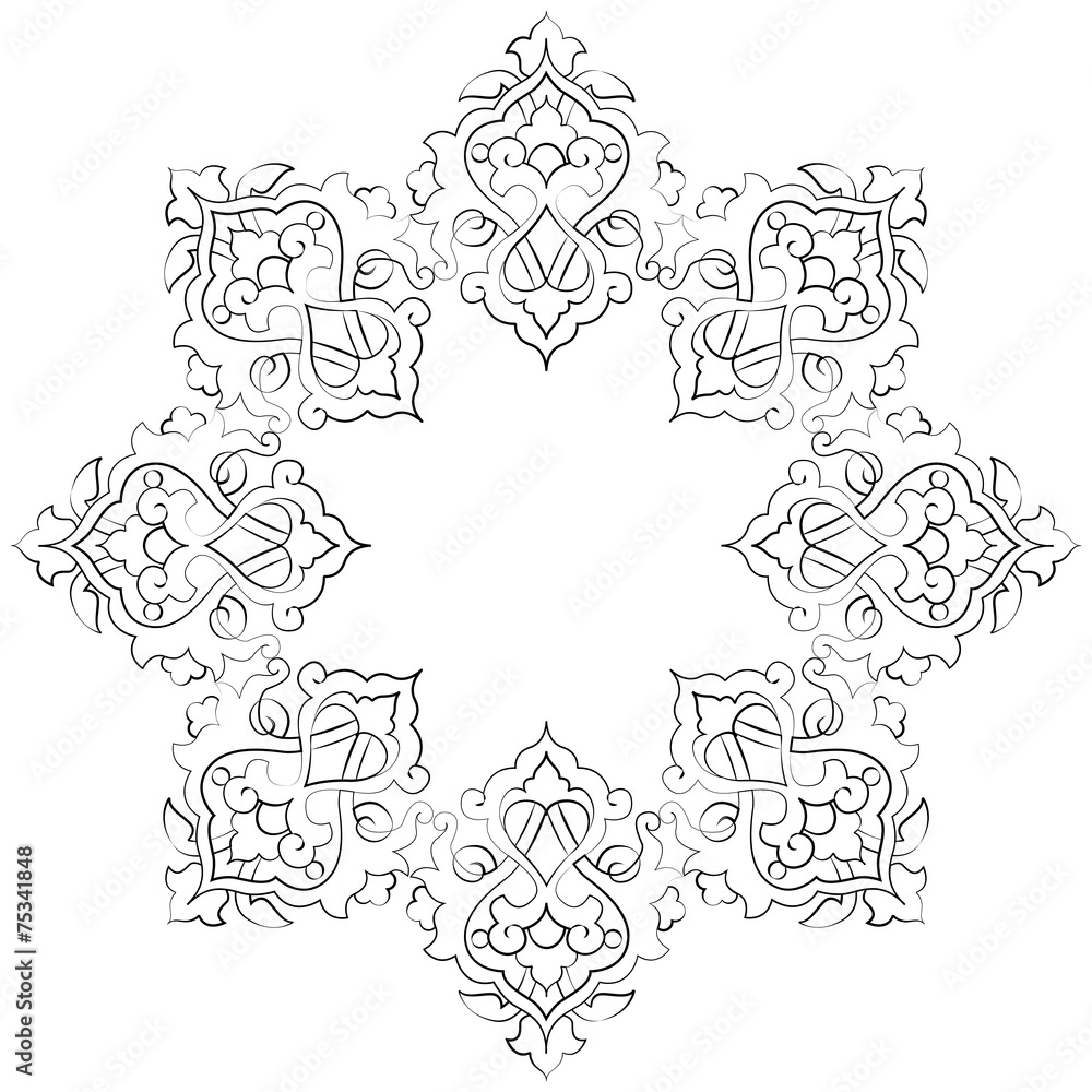 artistic ottoman pattern series seventeen