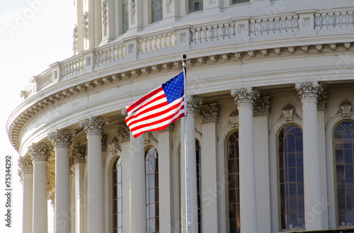 Washington DC , Capitol Building - detail, US