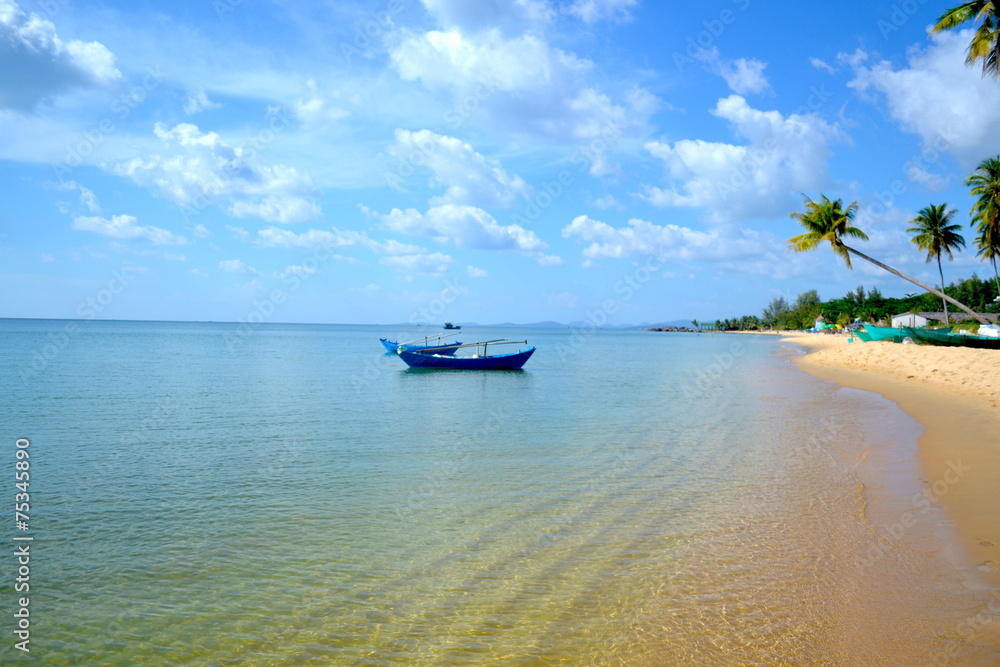 Fototapeta premium Fisher boat Phu Quoc