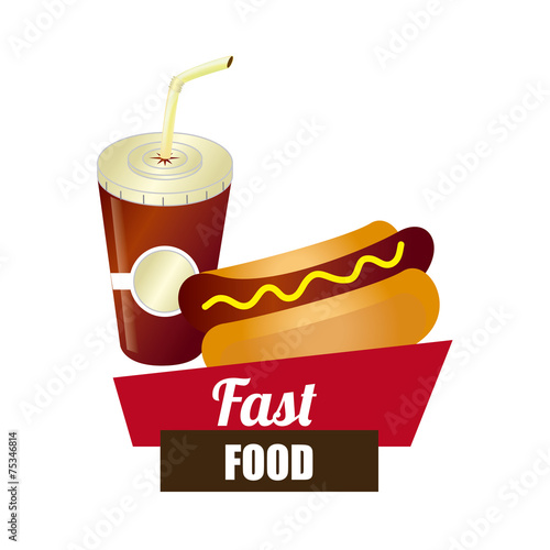Food design over white background vector illustration