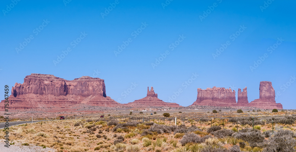 Monument  Valley tribal park into Canyon of Chelly, Arizona