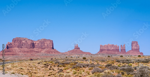 Monument  Valley tribal park into Canyon of Chelly, Arizona
