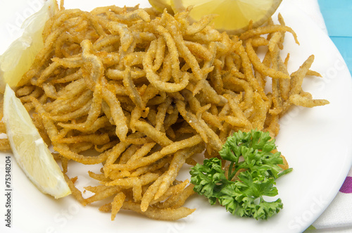 Εκτύπωση καμβά Fried whitebait