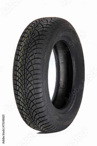 Brand new modern winter car tire photo