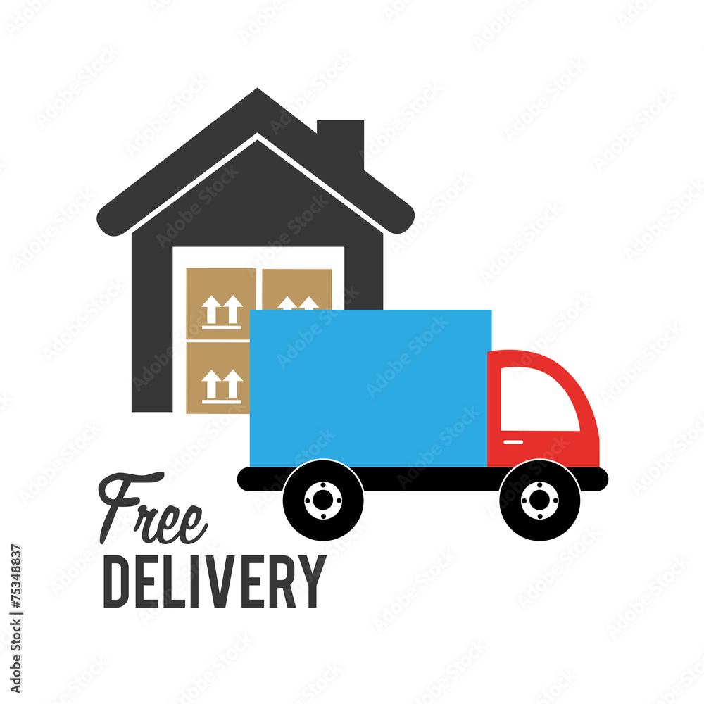 Delivery design, vector illustration. Delivery design, vector illustration.