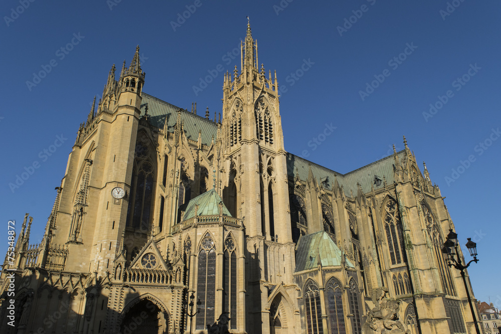 Fototapeta premium Cathédrale Saint-Etienne de Metz - France