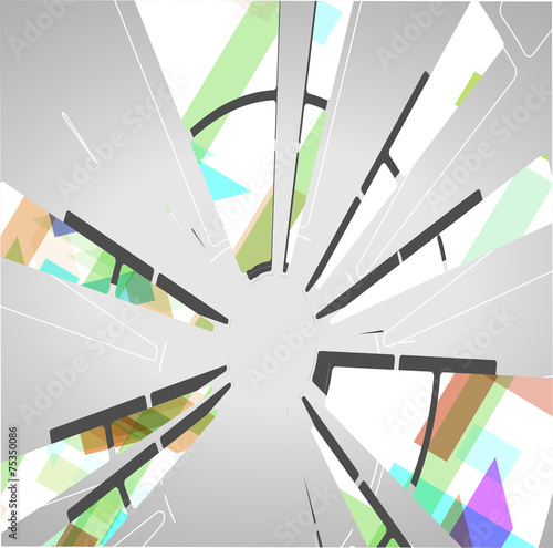 Abstract technology circles background
