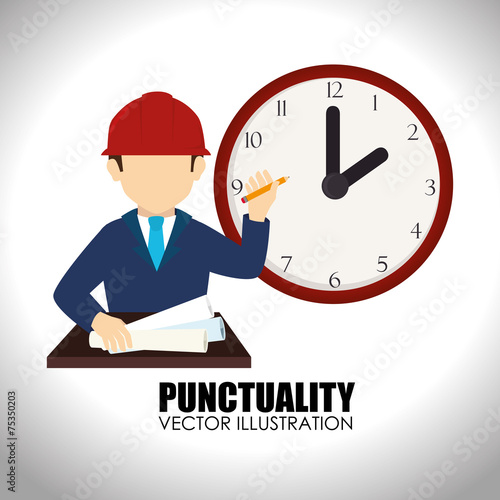 Time design over white background vector illustration