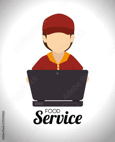 Food design over white background vector illustration