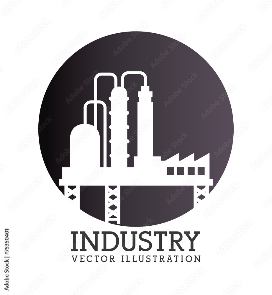 Industry design over white background vector illustration