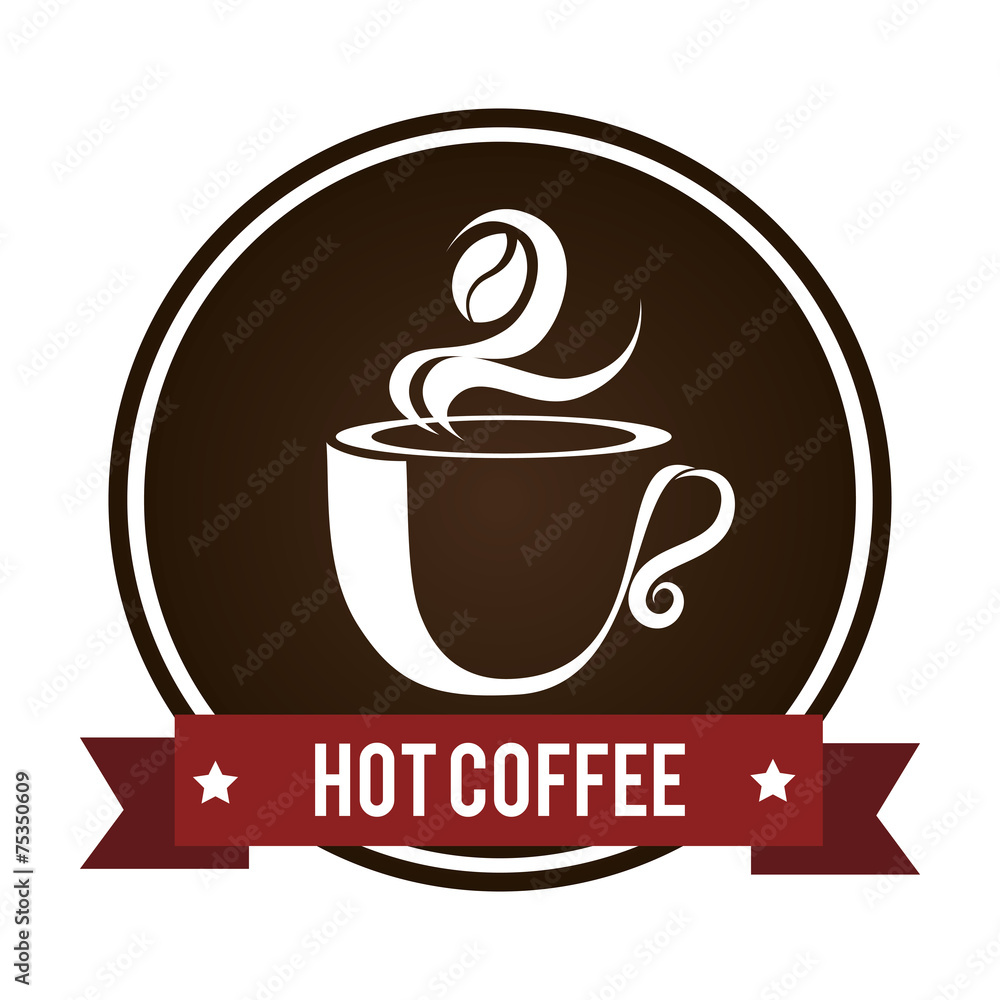 Coffee design over white background vector illustration Coffee design over white background vector illustration