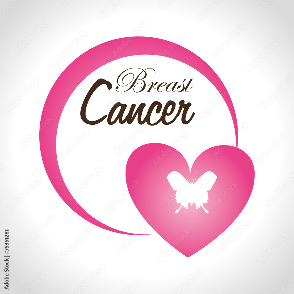 Cancer design over white background vector illustration