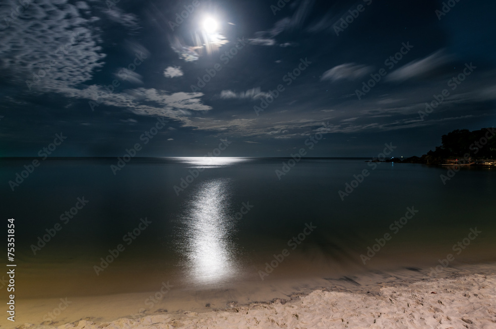 Koh Samui moon shine, Thailand.