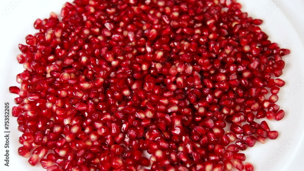 Heart Shaped Out Of A Pile Of Pomegranate Seeds Heart Shaped Out Of A Pile Of Pomegranate Seeds