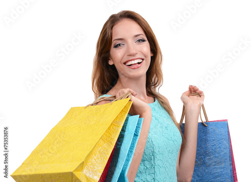 Beautiful young woman with ...