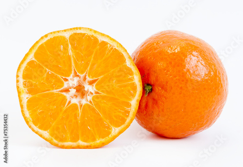 Tangerine sliced