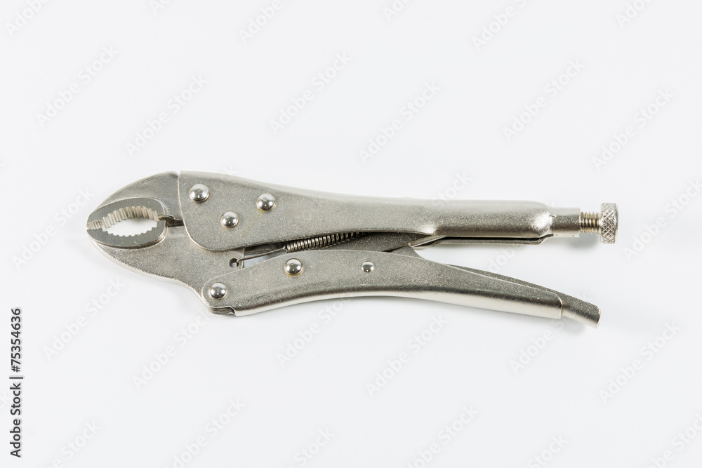 Locking pliers isolate Locking pliers isolate