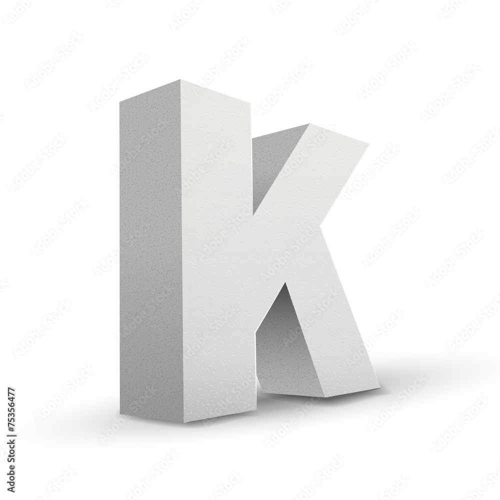 white letter K Adobe Stock