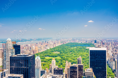 Photo Aerial Central park view