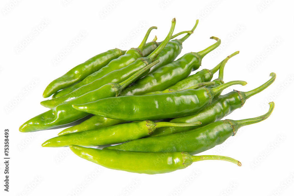 peppers isolated on a white background peppers isolated on a white background