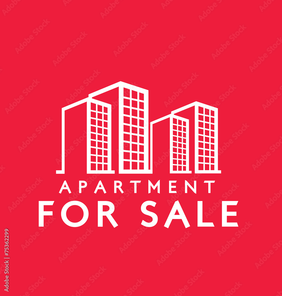 Label design for : Sale Apartment