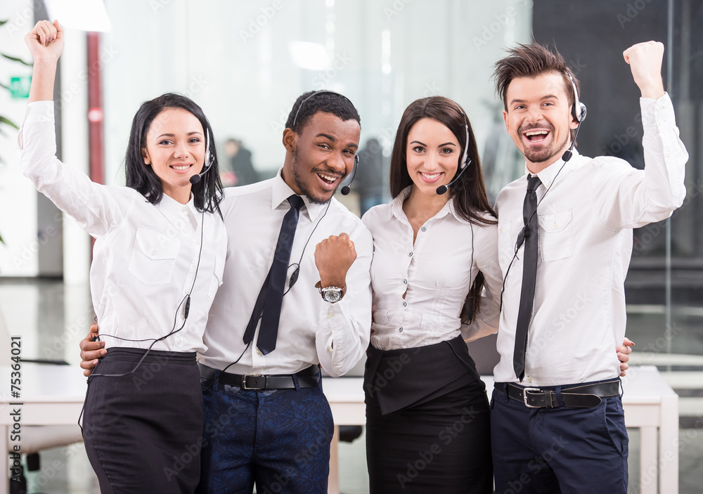 Obraz premium Call center