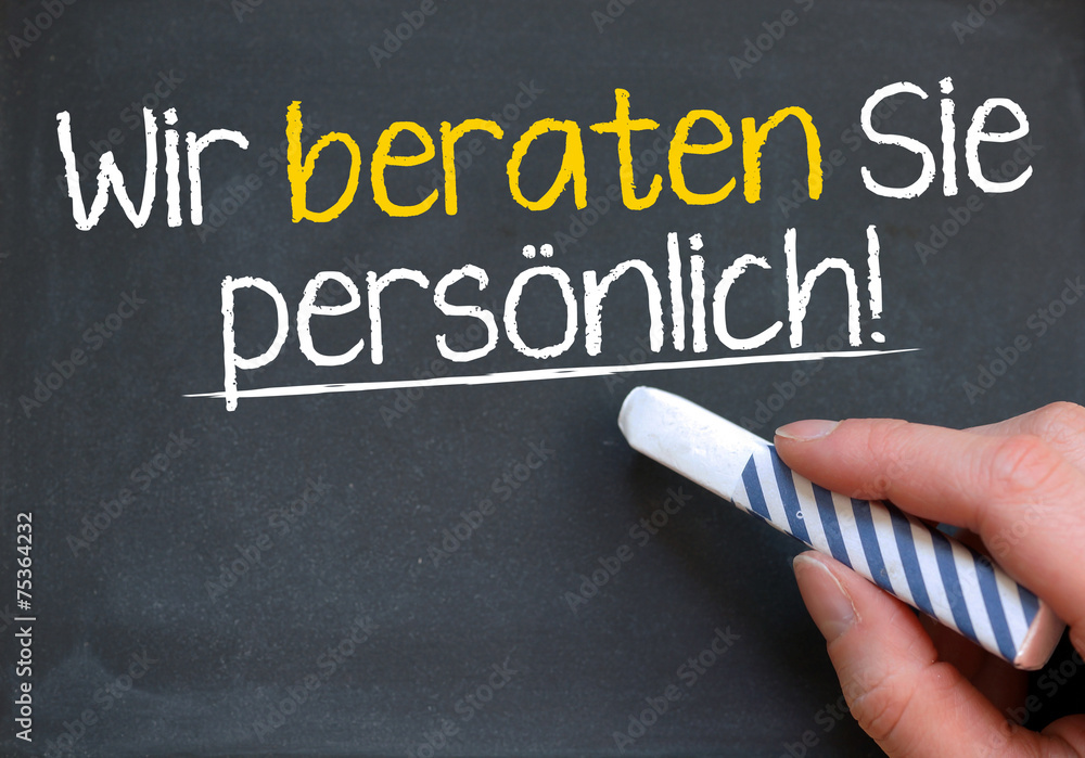 wir beraten Sie persönlich! wir beraten Sie persönlich!
