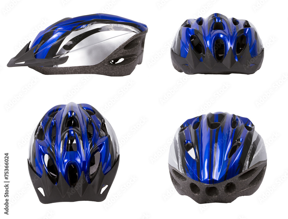 Fototapeta premium Bicycle safety helmet isolated.