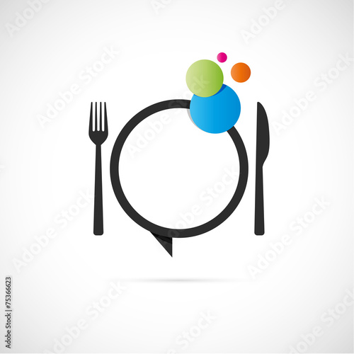 assiette et couvert