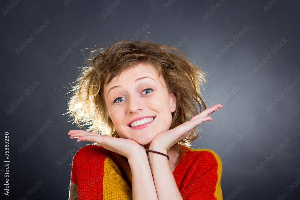 Fototapeta premium Beautiful childish smile