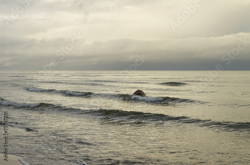 Grey Baltic sea.