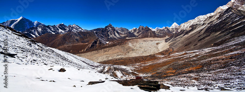 Mountain landscape in Nepal Himalaya