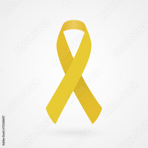 Gold awareness ribbon