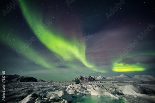 Beautiful Arctic winter landscape
