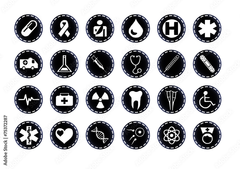 Medizin Buttons Medizin Buttons