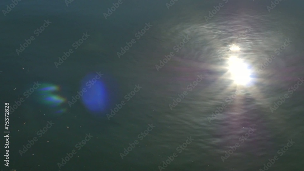 Water reflection and glare