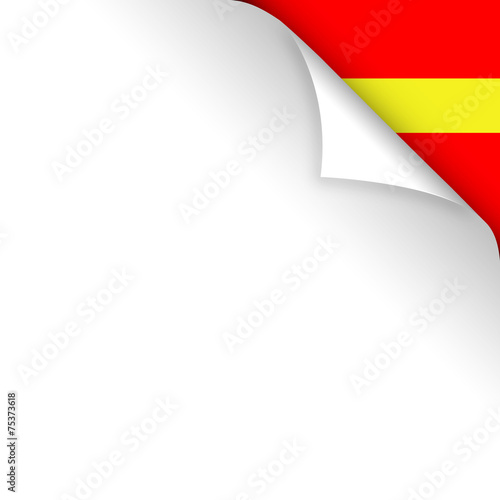 piega carta, foglio, bandiera, angolo bandiera