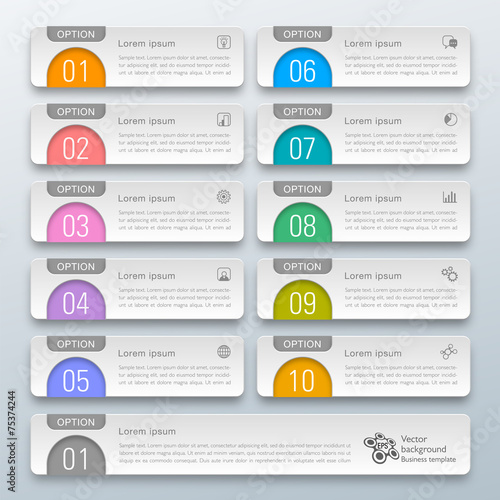 Infographics Web Banner & Label Design