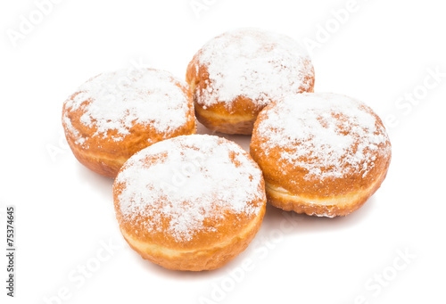 donuts in powdered sugar