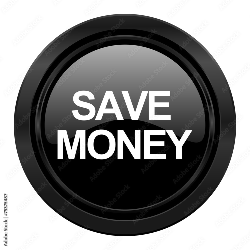 save money black icon save money black icon