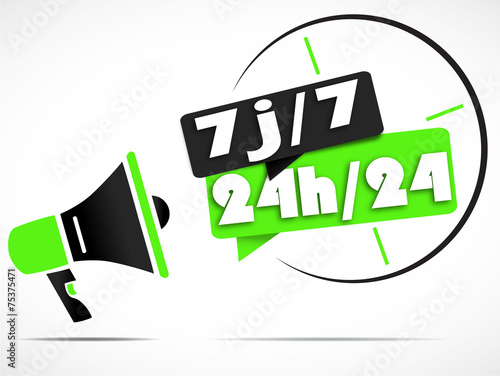 megaphone : 7j/7 24h/24