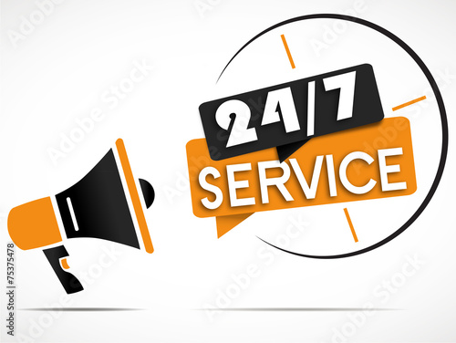 megaphone : 7j/7 24h/24 service