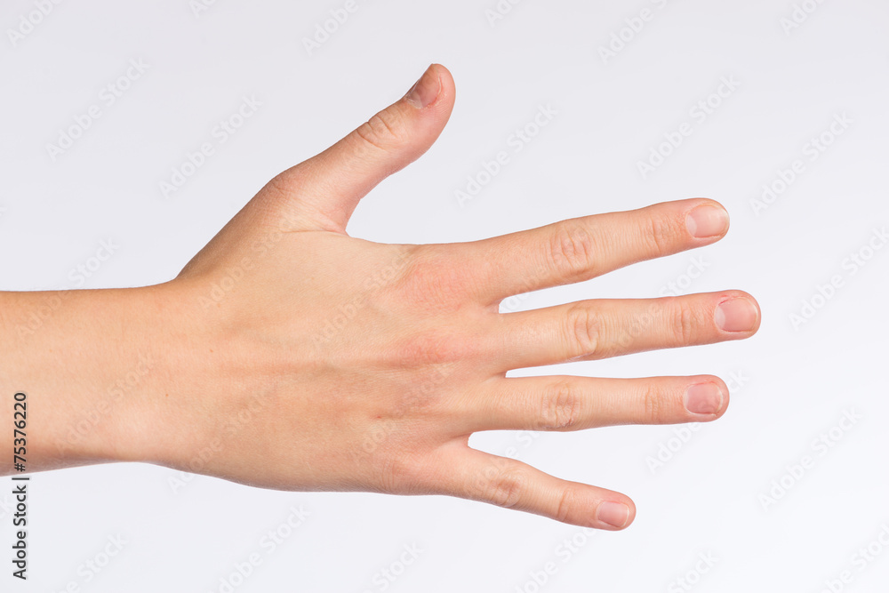 rechte Hand einer Frau