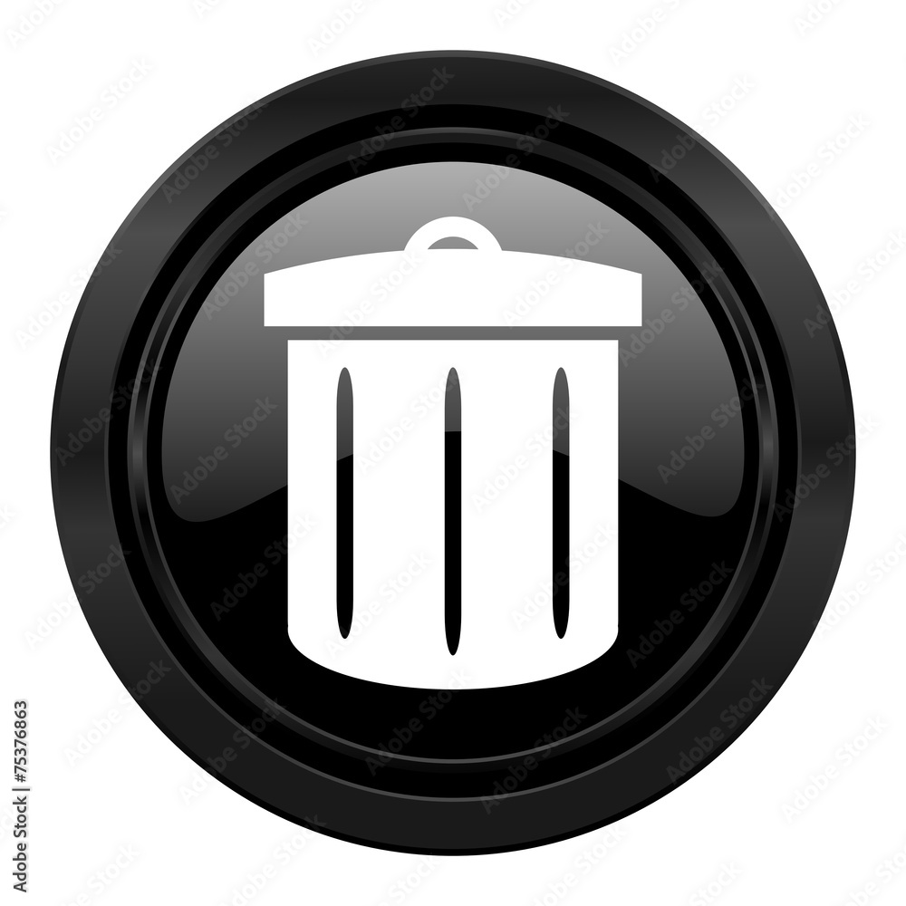 recycle black icon recycle bin sign recycle black icon recycle bin sign