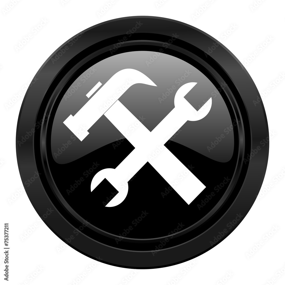 tools black icon service sign tools black icon service sign