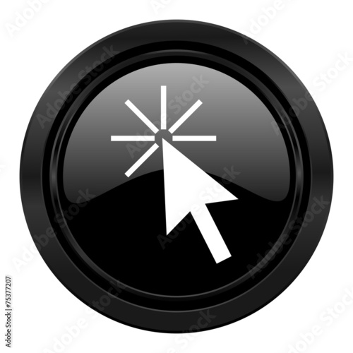 click here black icon